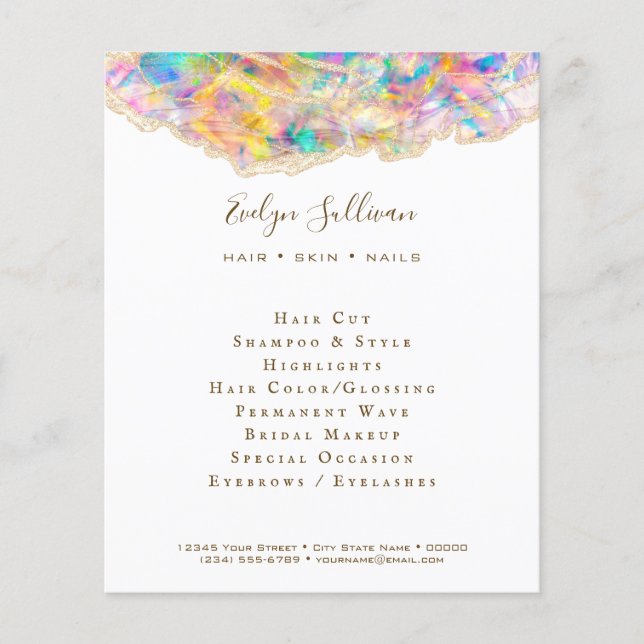 Opal Design Flyer (Vorne)