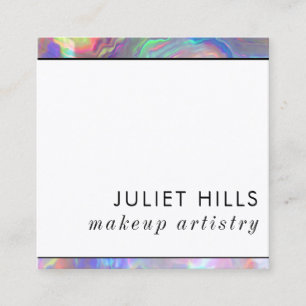 Opal Esperal Square Business Card Quadratische Visitenkarte