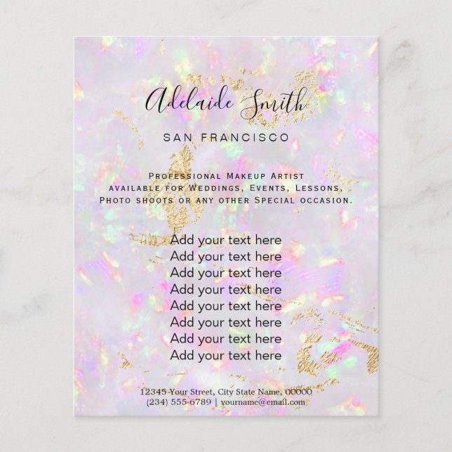 Opal-Flyer Flyer (Vorne)