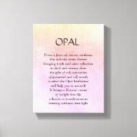 Opal Geburtstone - Leinwand zur Kunst im Oktober