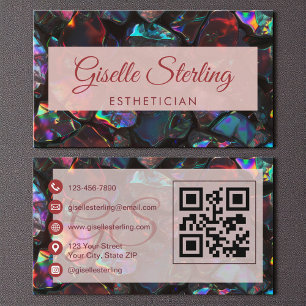 Opal Gemstone QR Code Visitenkarte