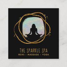 *~* Opal Gold Glitzer Frame Frauen Meditation