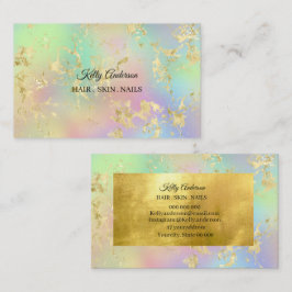 Opal Gold Texturen Marmor Visitenkarte