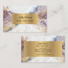 Opal Gold Texturen Marmor Visitenkarte