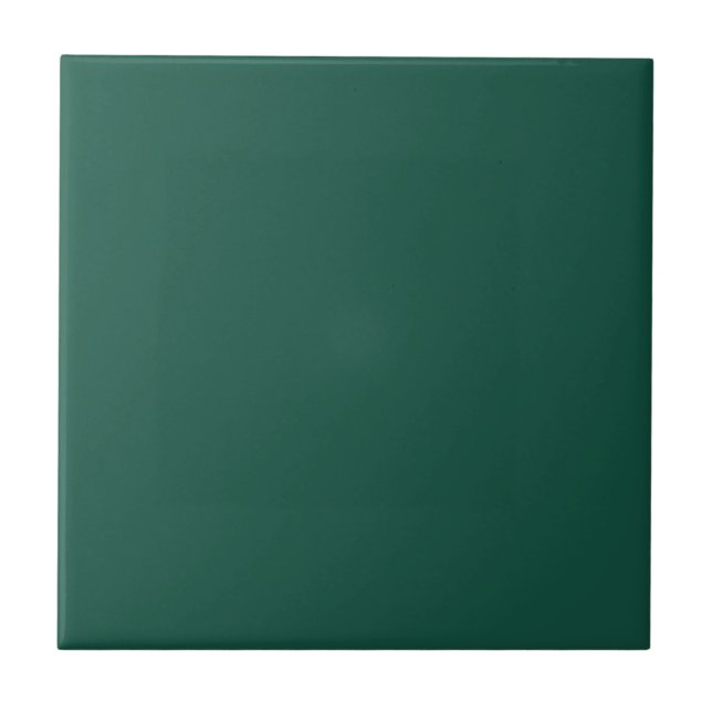 Opal Green Solid Color Fliese (Vorderseite)