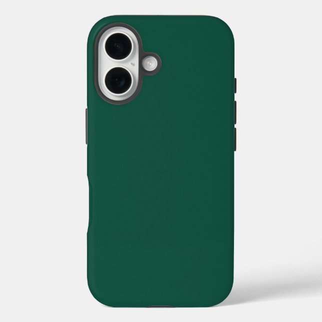 Opal Green Solid Color iPhone 16 Hülle (Rückseite)