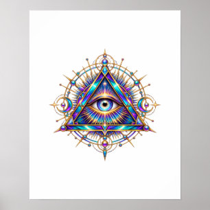 Opal Halo Eye Poster