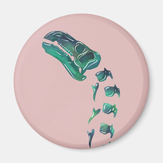 Opal Iguanodon Dinosaur Magnet (Vorne)