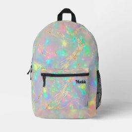 opal inspiriert Textur Bedruckter Rucksack