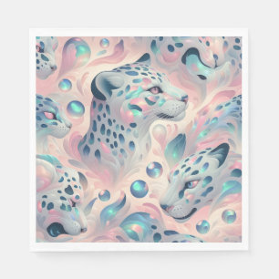Opal Leopardenprint Luxus Servietten