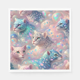 Opal Leopardenprint Luxus Servietten