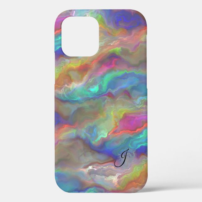Opal Monogram Case-Mate iPhone Hülle (Rückseite)