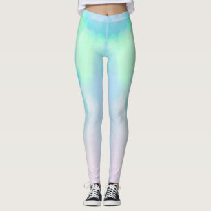 Opal-rosa-blaue Edelsteine-Yoga trainieren modern Leggings