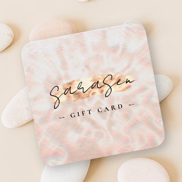 Opal Stone Background Geschenkzertifikat Rose Gold