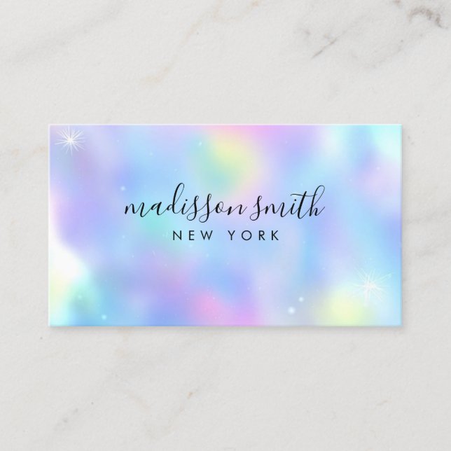 opal stone Business Card Visitenkarte (Vorderseite)