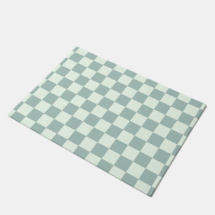 Opal- und Honeydew-Checkerboard Fußmatte