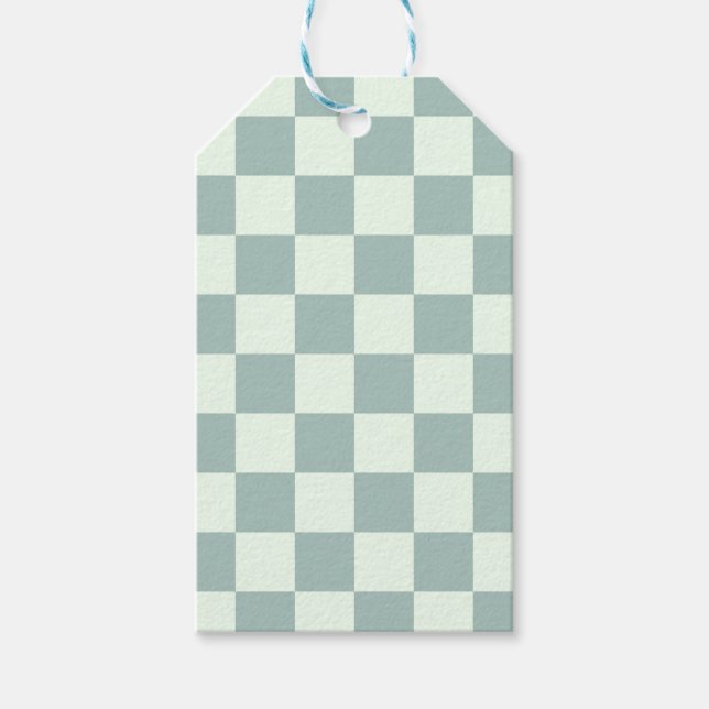 Opal- und Honeydew-Checkerboard Geschenkanhänger (Vorderseite)