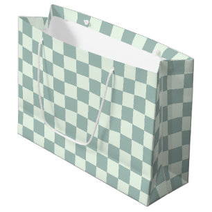 Opal- und Honeydew-Checkerboard Große Geschenktüte