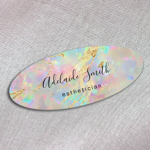 Opal und Imitate Goldfolie Venen Namensschild