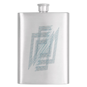 Opal-Weiß Flachmann