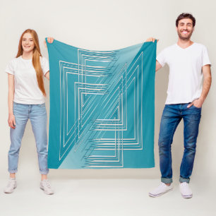 Opal-Weiß Fleecedecke