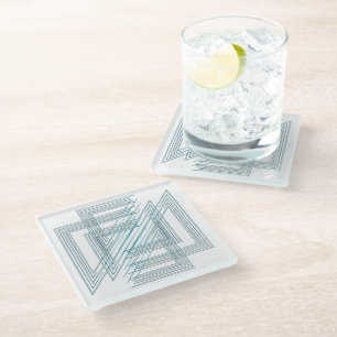 Opal-Weiß Glasuntersetzer