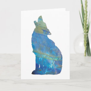 Opal Wolf Card Karte