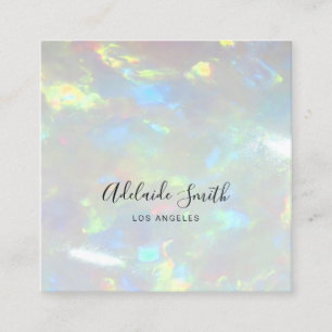 opales Foto Quadratische Visitenkarte