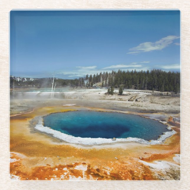 Opalpool Glasuntersetzer (Vorderseite)