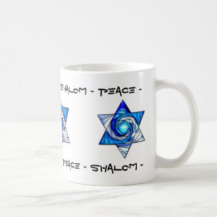 Opaque Stared Glass Magen David Kaffeetasse