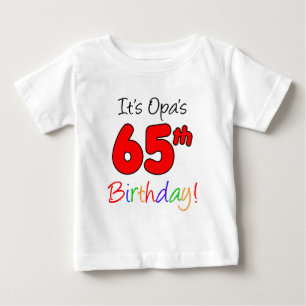 Opas 65. Geburtstag Baby T-shirt