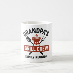 Opa's Grill-Crew Familien-BBQ-Wiedervereinigung- Kaffeetasse