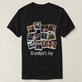 Opa's Joy Foto Frame Collage Modern Trendy T-Shirt