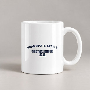 Opa's kleine Weihnachtshelfer 2026 Lustiger Becher Kaffeetasse