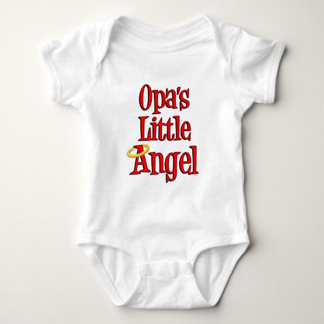 Opas kleiner Engel Baby Strampler (Vorderseite)