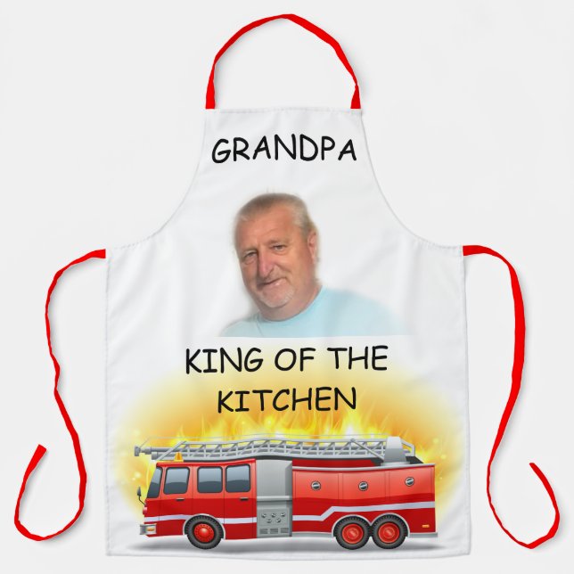 Opa's legendäre Feuerhaus Küche Schürze (Vorderseite)
