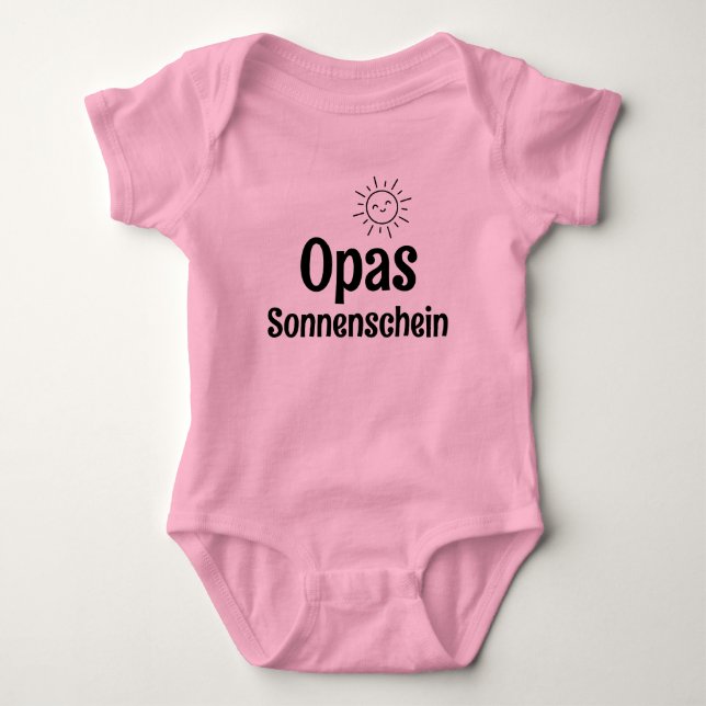 Opas Sonnenschein Baby Strampler (Vorderseite)