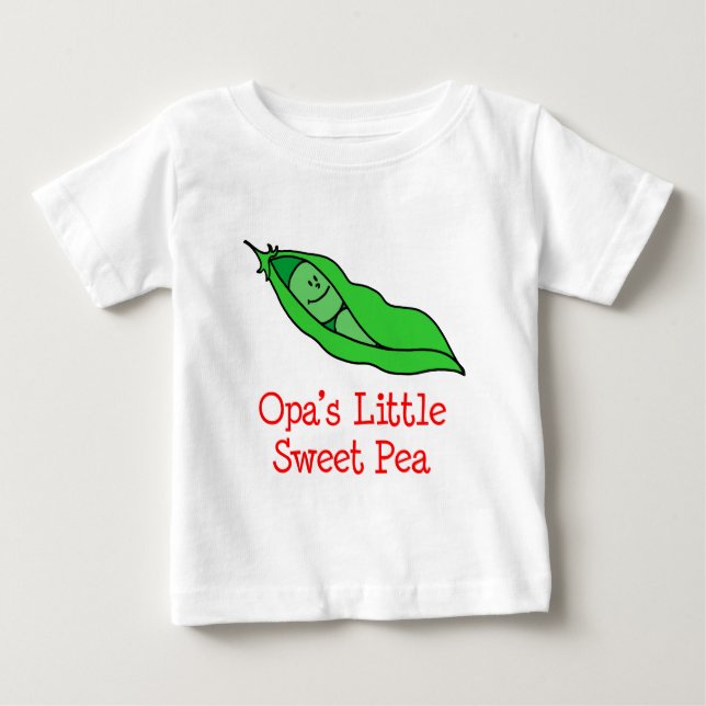 Opa's Sweet Pea Baby T-shirt (Vorderseite)