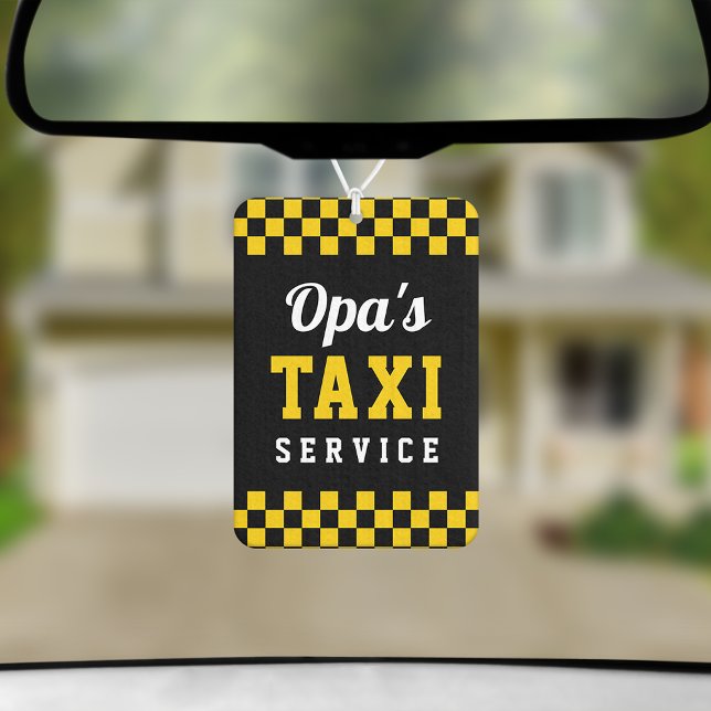 Opas Taxidienst | Niedliches Opfergeschenk Autolufterfrischer (Von Creator hochgeladen)