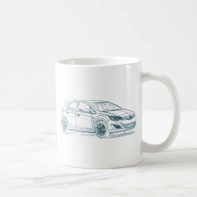 Opel Astra 2010 Kaffeetasse (Rechts)