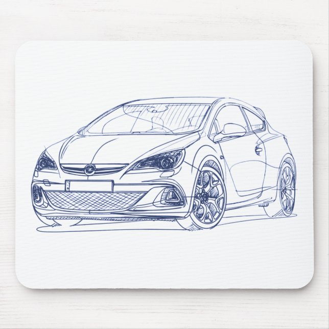Opel Astra OPC 2013 Mousepad (Vorne)