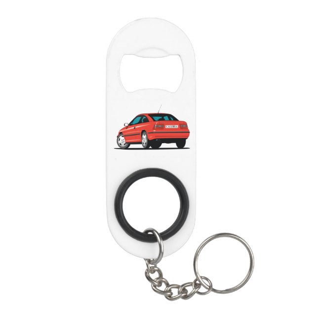 Opel Calibra red Schlüsselanhängerflaschenöffner (Rückseite)