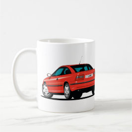 Opel Calibra, rot vorne und hinten Kaffeetasse