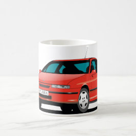 Opel Calibra rote Vorderseite Kaffeetasse