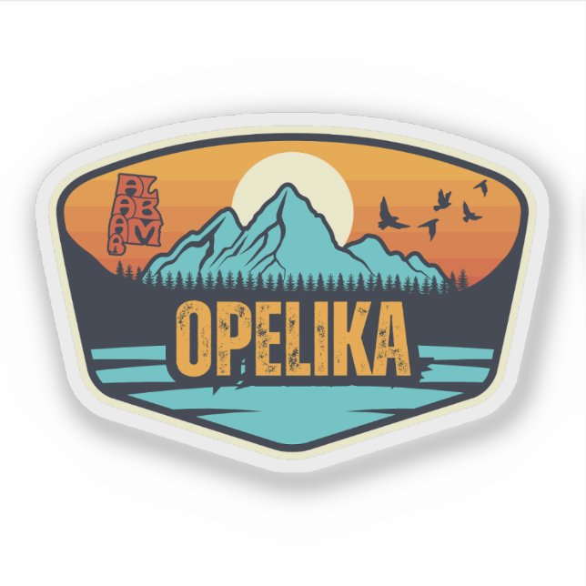 Opelika, Alabama Aufkleber (Vorderseite)