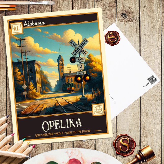 Opelika, Alabama | VINTAG Postkarte (Von Creator hochgeladen)