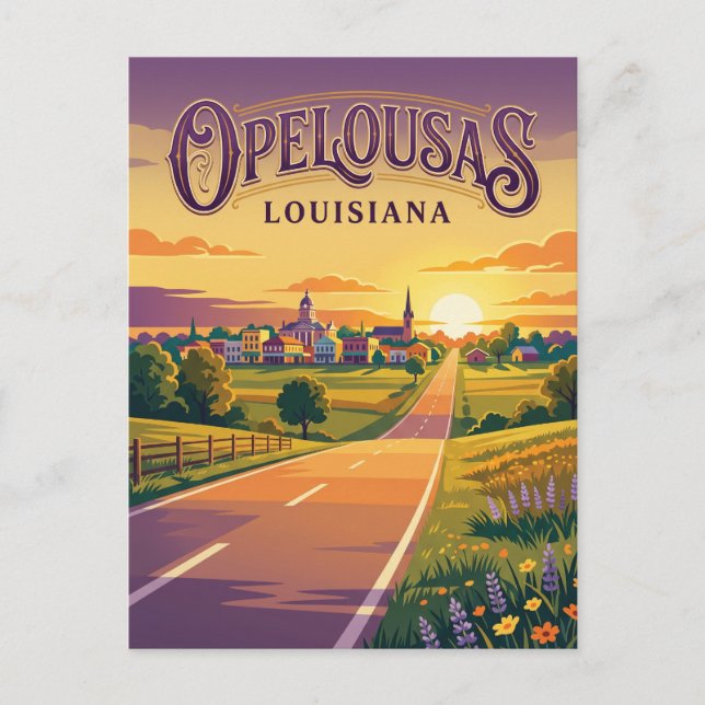 Opelousas USA Postkarte (Vorderseite)