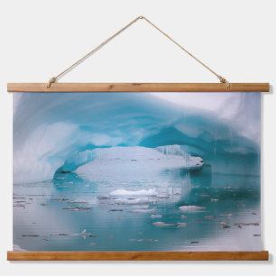 Open Arch Iceberg   Antarktis Wandteppich Mit Holzrahmen