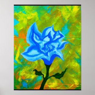 Open Blue Poster