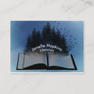 Open Book Business Cards Visitenkarte